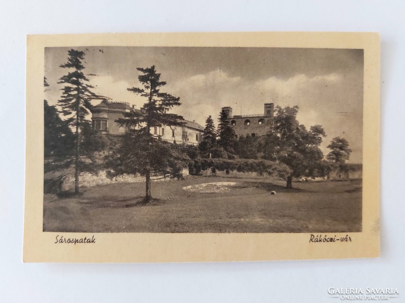 Régi képeslap 1955 fotó levelezőlap Sárospatak Rákóczi vár