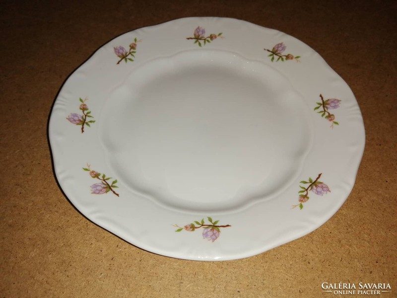 Zsolnay porcelain peach small plate with peach blossom pattern (2p)