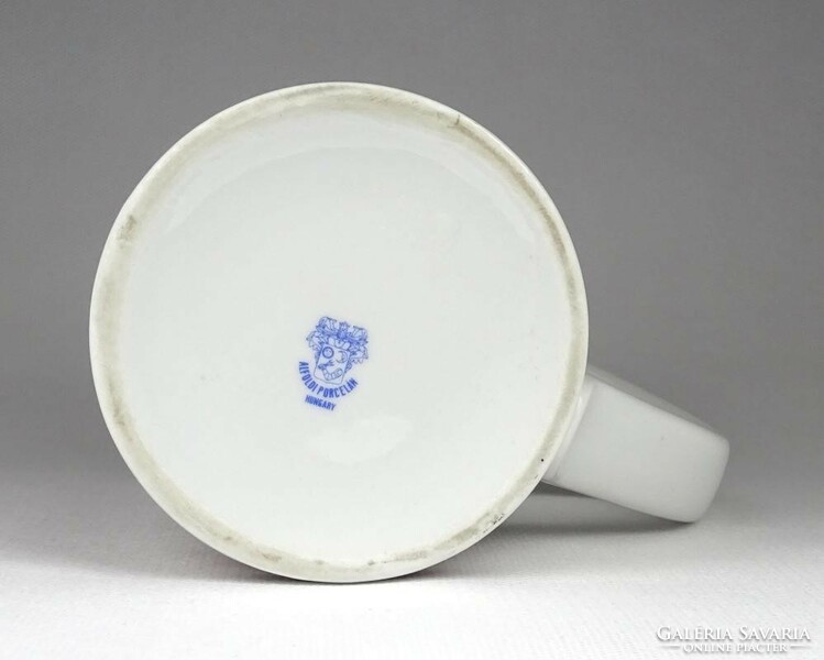 1K647 Jelzett Alföldi porcelán söröskorsó 14 cm