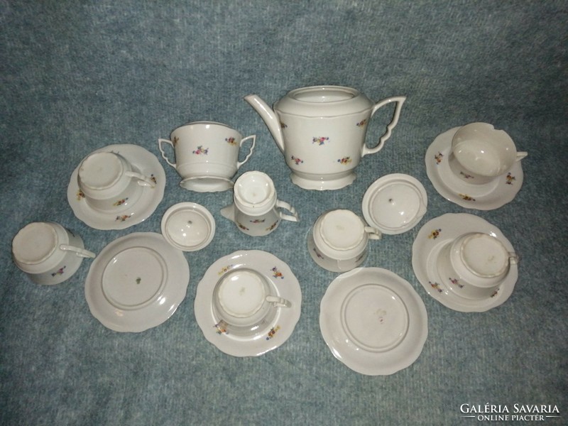 Zsolnay porcelain tea set with leprechaun ears (z-6)