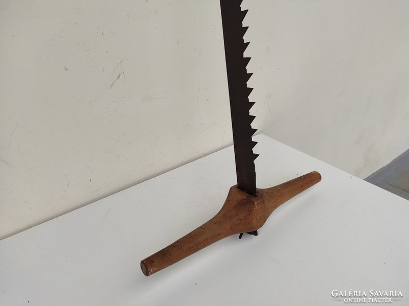 Antique saw two-person woodcutter carpenter's tool tool special collector's rarity 103 5899