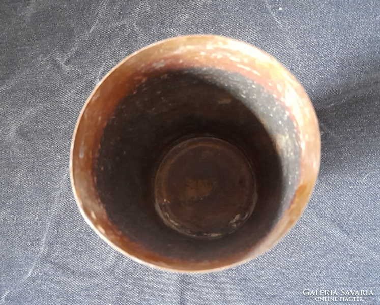 Industrial metal vase
