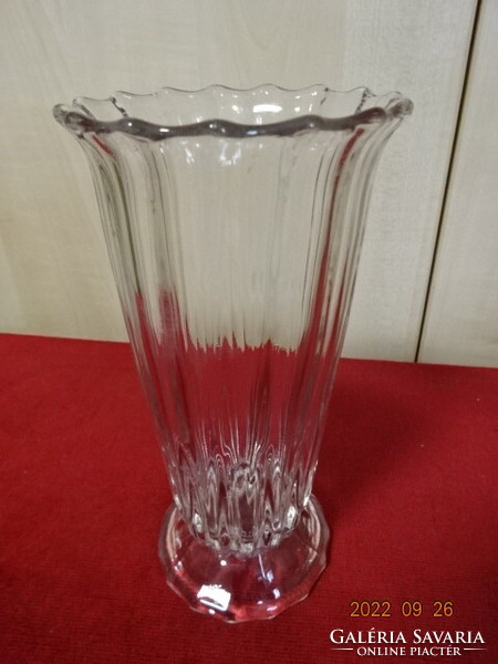 Glass vase, height 20 cm. He has! Jokai.