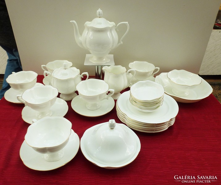 Teáskészlet+kaviár szett Leningrádi porcelán 6+6 személyes