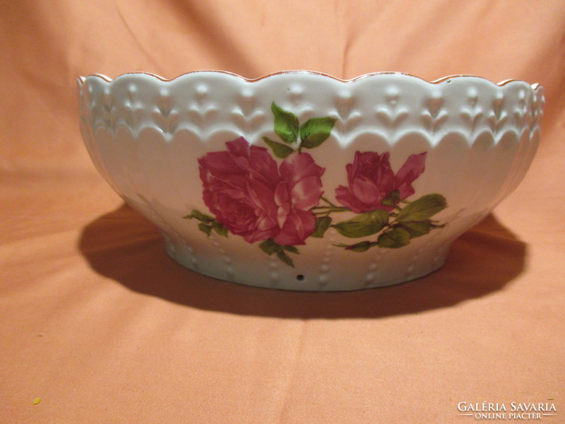 Large size old rosy wall bowl