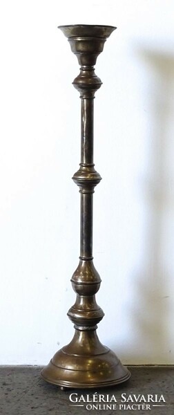 1K606 antique large copper church candle holder 99 cm