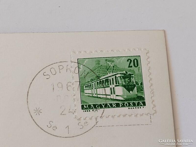 Régi képeslap fotó levelezőlap 1967 Sopron Dóm