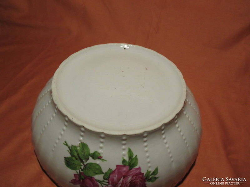 Large size old rosy wall bowl