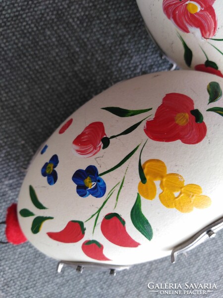 Horseshoe - Easter goose egg / hand painted