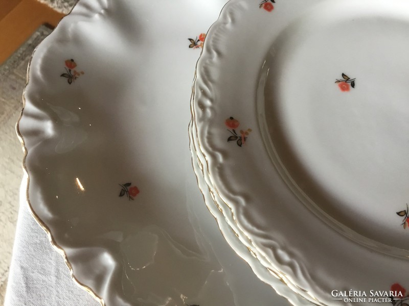 Gyönyörűséges, MCP Maier & Co antik süteményes, kemény porcelán, ritkaság, (400)
