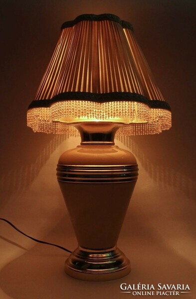 1K632 Art deco vajszínű asztali lámpa 70 cm
