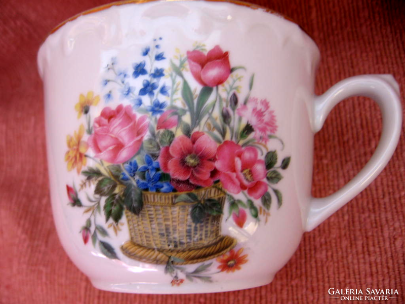 Der lieben mutter cup with flower basket kahla