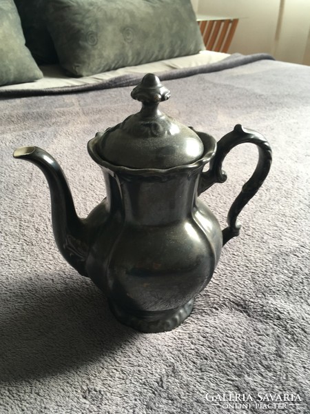 Bavaria silver plated teapot, milk spout and sugar holder
