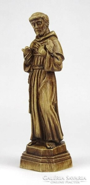 1K688 Saint Francis of Assisi resin statue 19 cm