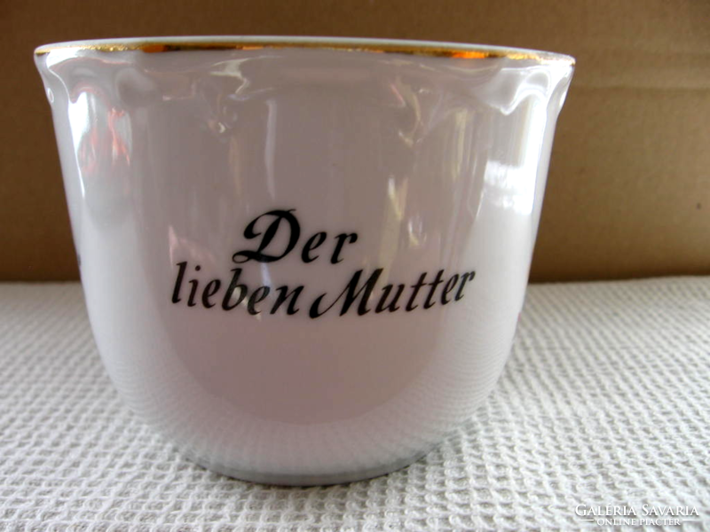 Der lieben mutter cup with flower basket kahla