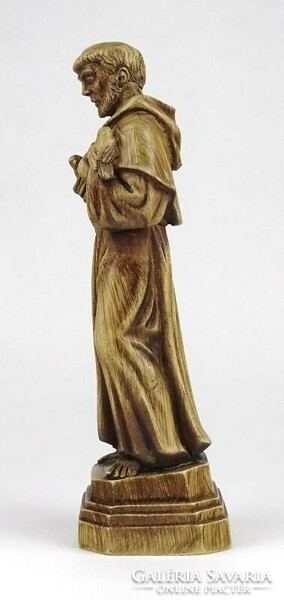1K688 Assisi Szent Ferenc műgyanta szobor 19 cm