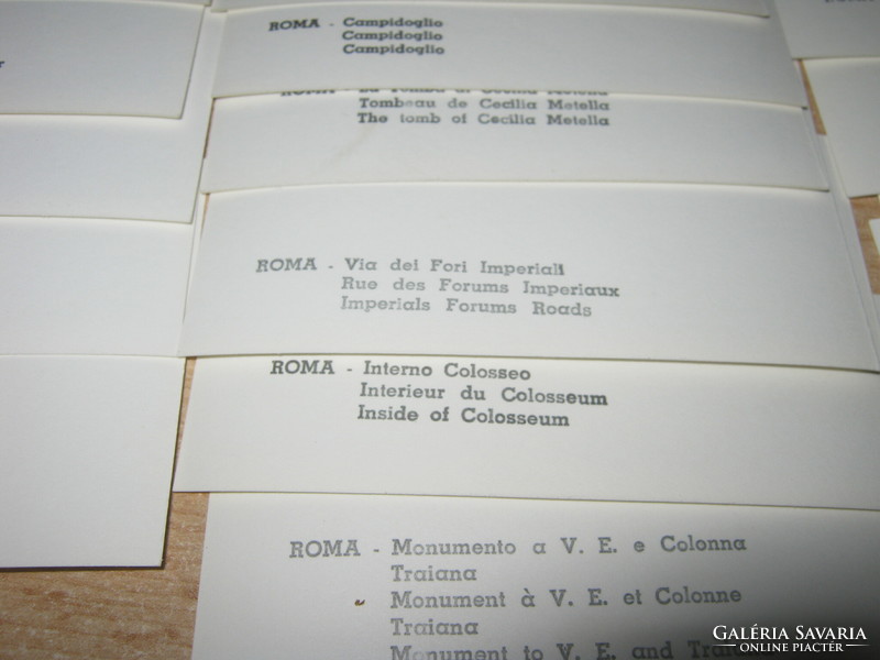 Roma  nevezetességei 20 db  fotó fekete fehér  Bromostampa