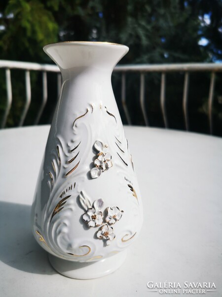 Old gilded vase