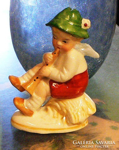 Flute boy in German porcelain