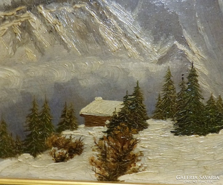 Téli táj- festmény / Hofbauer- 1938.