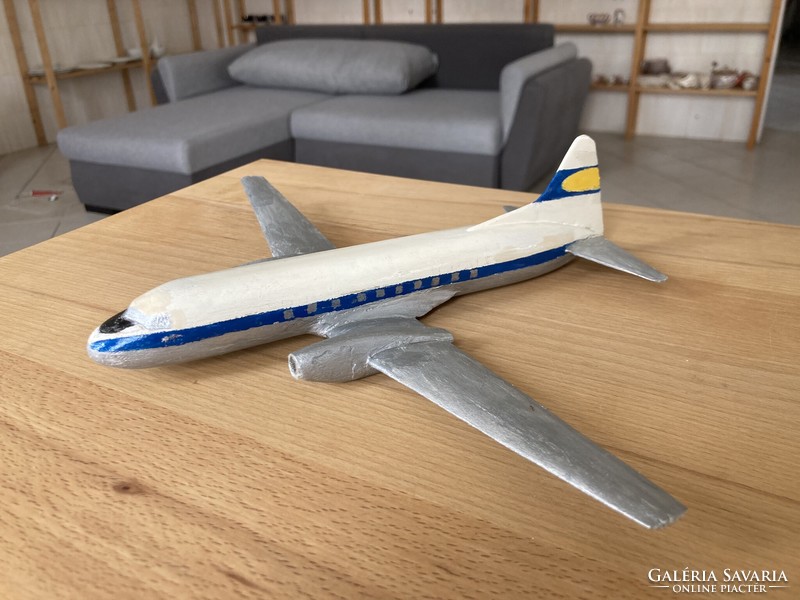 Repülőgép modell fából kézzel festett #17