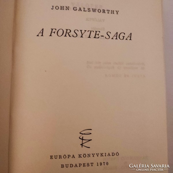 John Galsworthy: A Forsyte Saga - Válóper, Ébredés, Ez a ház kiadó