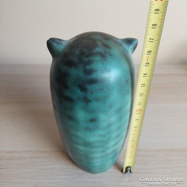 Free Shipping - Rare Industrial Ceramic Owl Figurine
