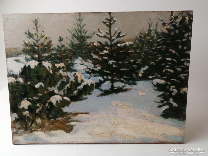 János Szöllősi (csongrád, 1884-?) - Winter forest