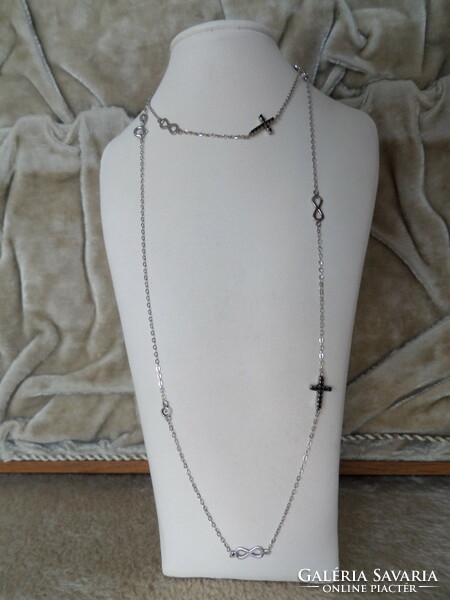 White gold chain and bracelet set / set