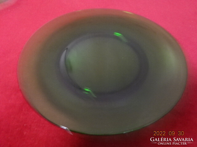 French green glass plate, diameter 22.5 cm. He has! Jokai.