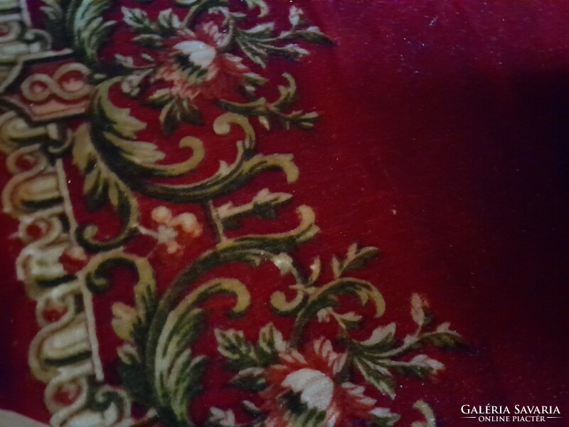 A fabulous antique velvet noble tablecloth.