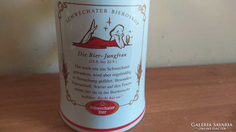 (K) German beer mug with tin lid