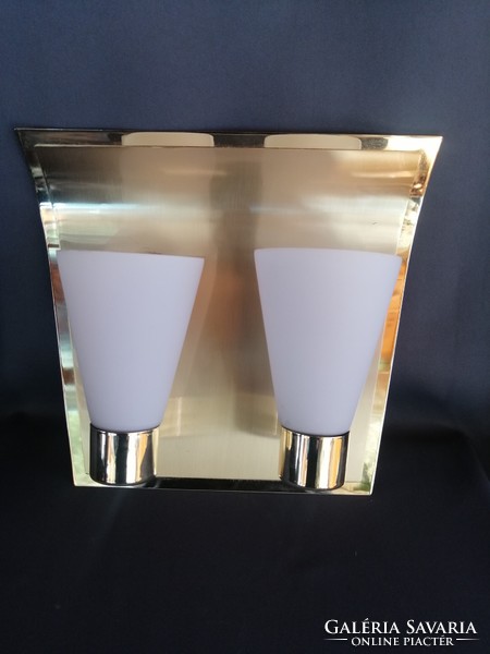 Modern design copper opal wall lamp with 2 burners. Negotiable!