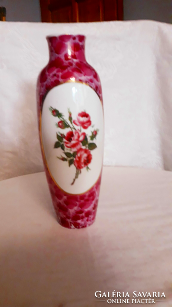 The Holházi rose patterned vase is rare