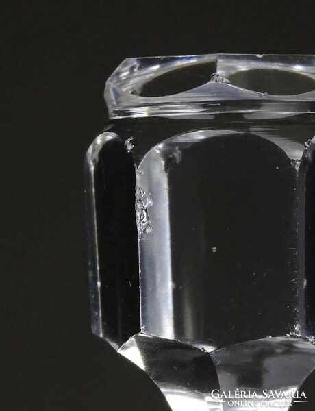 1K665 Gyönyörű kisméretű kristály kiöntő dugóval 12.5 cm