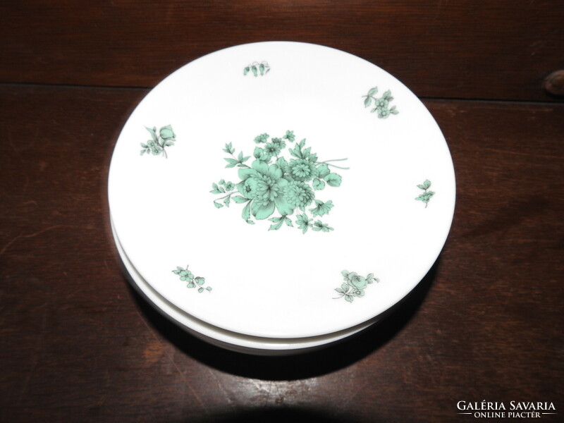 Thomas Germany süteményes tányér készet - zöld aponyi jellegű mintával