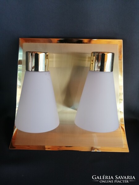 Modern design copper opal wall lamp with 2 burners. Negotiable!