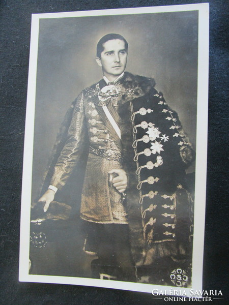 1942 Vitéz Nagybányai István Horthy deputy governor decorative Hungarian photo sheet contemporary photo - postcard
