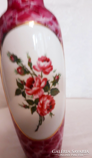 The Holházi rose patterned vase is rare