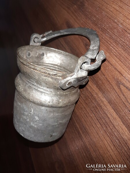 Tinned antique small bucket