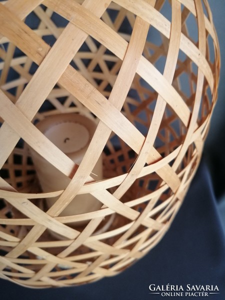 ﻿Modern bambusz gyertyatartó mécses. Alkudható!