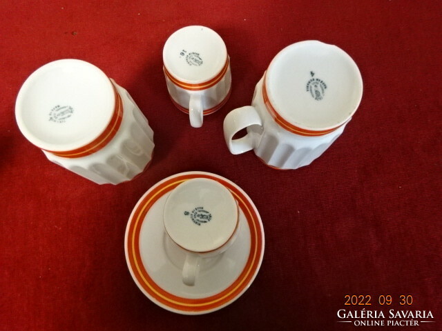 Romanian porcelain coffee set for two, 5 pieces. He has! Jokai.