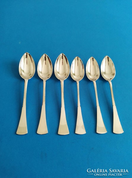 Silver 6 tea spoons in English style