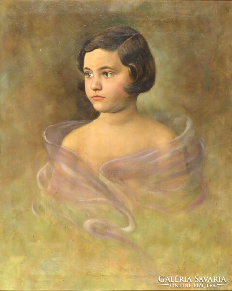 With engraver's mark: female portrait 1931