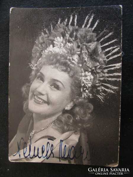 1954 photo signed by Marika Németh operetta eternal prima donna szárálynő sylvia dir.: Miklós Szinetár