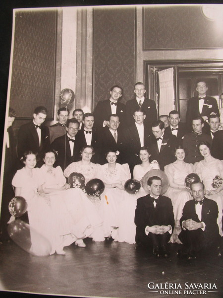 1939 Gellért hostel evangelical - protestant ball dance party seal inscription marked photo collectors