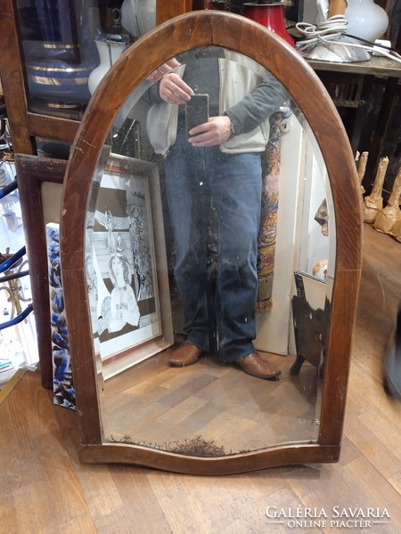 Art deco tükör, fából, 100 x 60 cm-es nagyságú, lakberhez