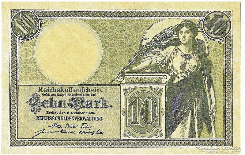Németország 10 márka 1906 REPLIKA UNC