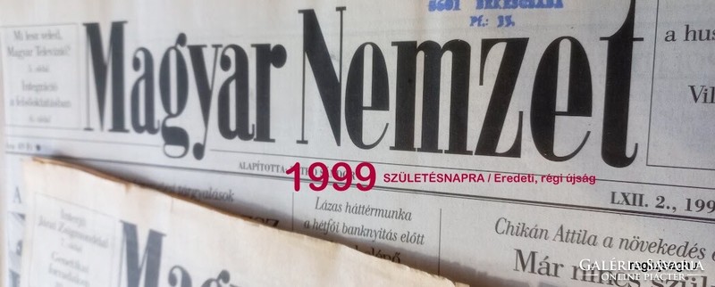 1999 január 21  /  Magyar Nemzet  /  Ssz.:  23240