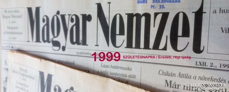 1999 január 29  /  Magyar Nemzet  /  Ssz.:  23247